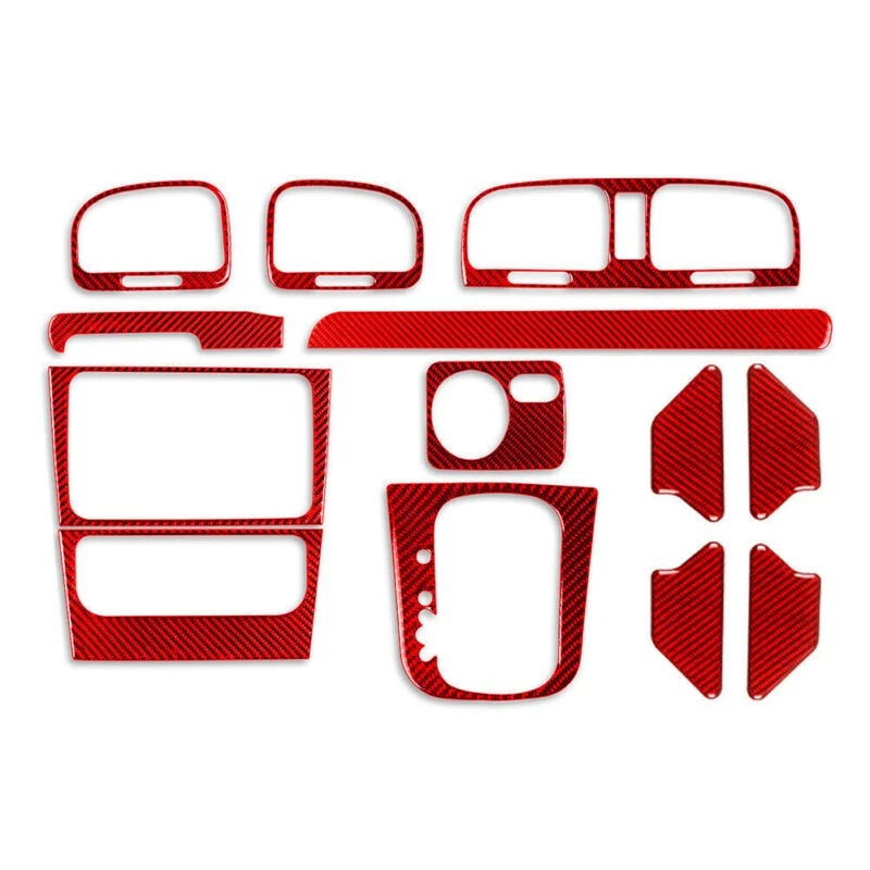 Juego completo de molduras interiores de fibra de carbono 13 piezas para Volkswagen VW Golf 6 MK6 GTI 08-12 Foto 3 de 4