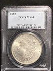 1882 $1 Morgan Silver Dollar PCGS MS 64