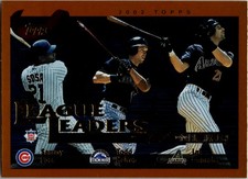 2002 Topps #346 Sammy Sosa / Todd Helton / Luis Gonzalez LL, FOIL