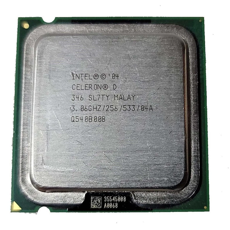 Processore Intel Celeron D 346 Sl9br Socket T 3.06ghz Lga775 Lga  Ricondizionato - Immagine 3 di 4