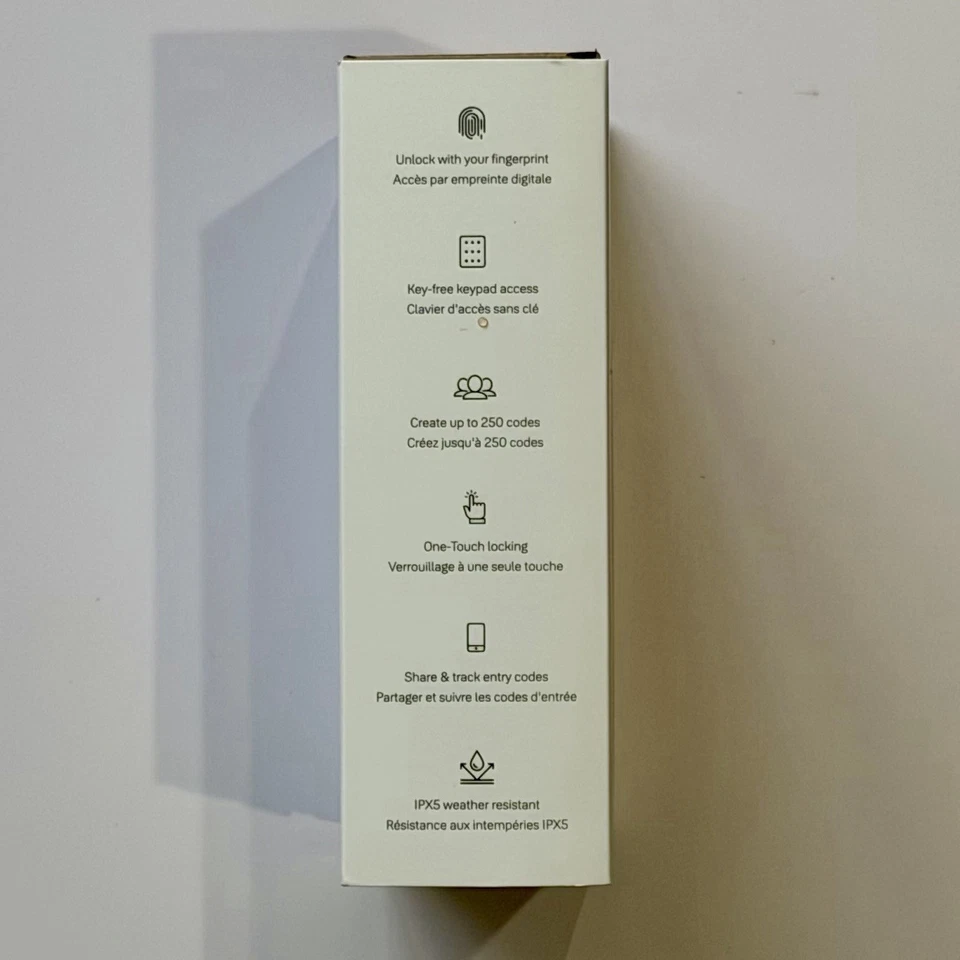 NUEVO Teclado Yale Cerradura de Puerta Táctil, Entrada Sin Llave, Código Pin Huella Dactilar Foto 4 de 4