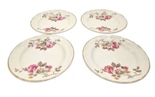 Edwin M Knowles Blossomtime 6" Bread Plate Set Of 4