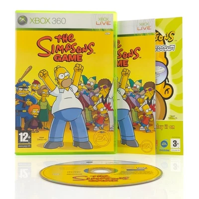 Microsoft Xbox 360 Spiel: The Simpsons Game - CD-Rom Anleitung OVP (PAL EN) EA - Bild 1 von 4