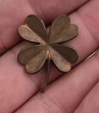 1900's Xrare Antique Religious Christianity item copper four-leaf clover 29*23