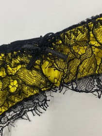 Agent Provocateur Leisa Black Mustard Suspender AP2 Small New