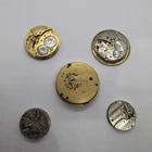 5 Waltham Antique Pocket Watch Movements Only For Parts / Repair O-18 Size (34)