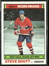 1977-78 Topps Steve Shutt #217 Montreal Canadiens