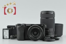 Sony 6000 ILCE-6000 Double Zoom Lens Kit Black Japanese Language Only