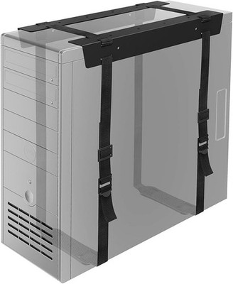 BONTEC verstellbare PC-Halterung, CPU-Halter verstellbare Riemen passend für bis 71 Zoll