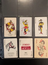 #18 - 6 Different  JOKERS   Single Swap Playing Cards -   Free Ship
