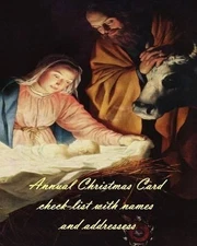 Annual Christmas Card check-list with names and addresses by Anthea Peries (Engl