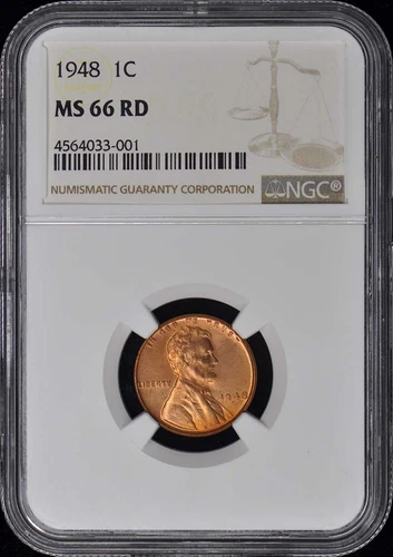 1948 Wheat Reverse Lincoln Cent 1C NGC MS66RD
