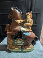 Old Mr Boston 1975 Paul Revere Midnight Ride US Bicentennial Whiskey Decanter