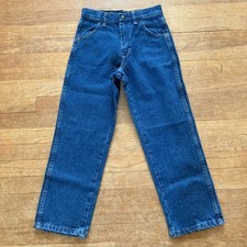 NWT Rustler boys loose dark wash jeans pants size 10R b5