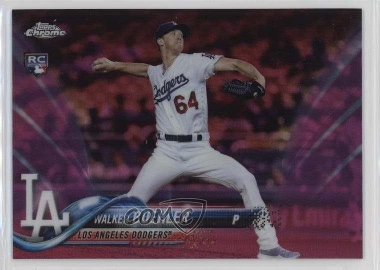 2018 Topps Chrome Pink Refractor Walker Buehler #71 08qx