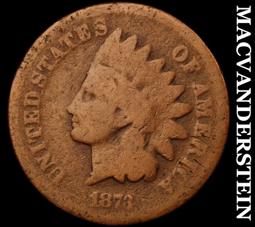 1873 Indian Head Cent- Open 3- Semi Key Better Date No Reserve #J4449