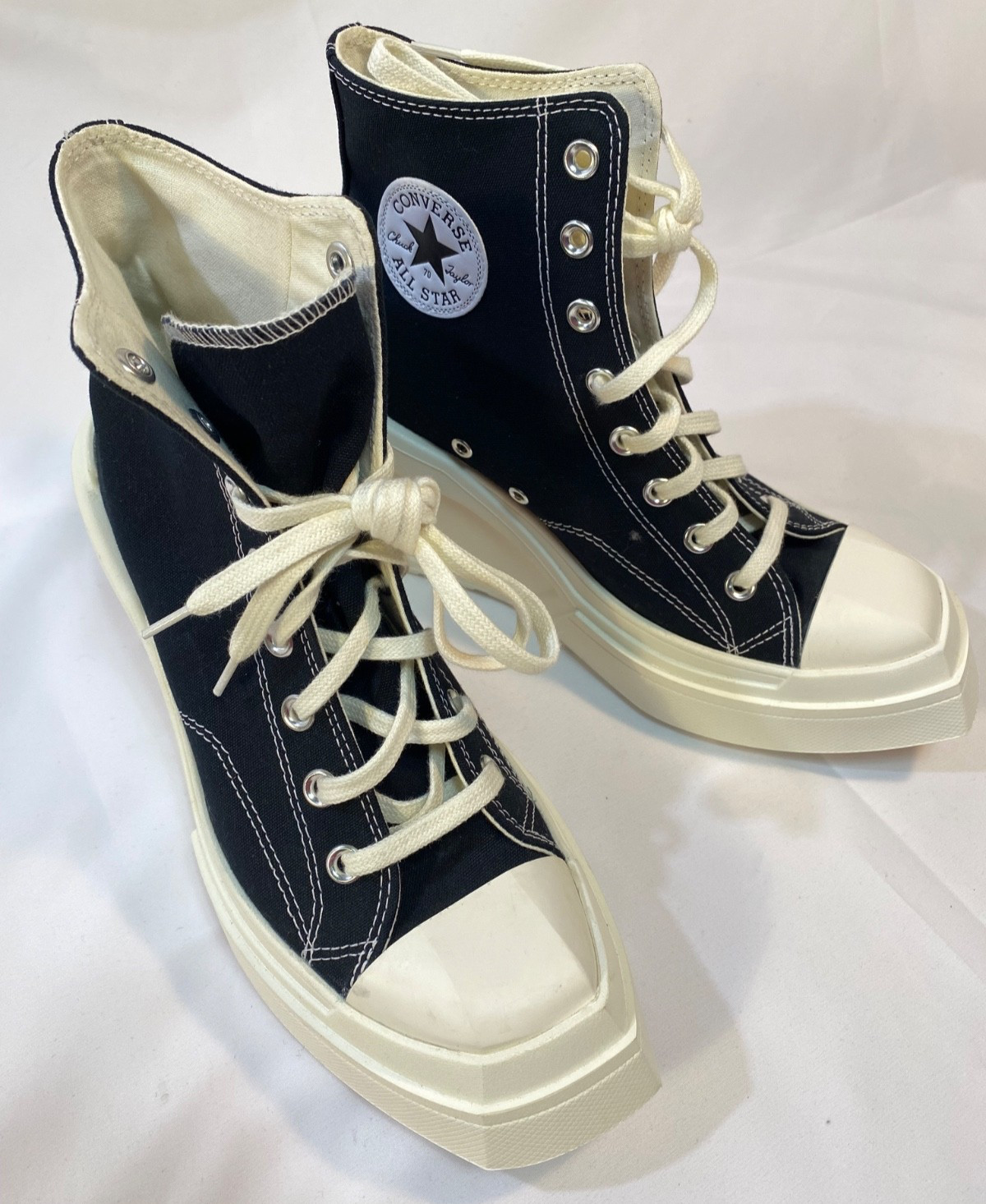 New Converse Chuck 70 De Luxe Squared Sneakers - Black (A06435C) Size US 9.5