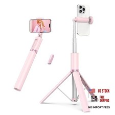 55" Selfie Stick Tripod, All-in-one Extendable Aluminum Phone Tripod with