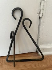 Cast Iron Triangle Dinner Bell w/ Striker - Rustic Barn Farmhouse Decor