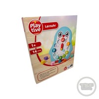 Playtive Lernuhr (Pinguin) | Holz | 14-Teilig | Ab 1 Jahr | Neu