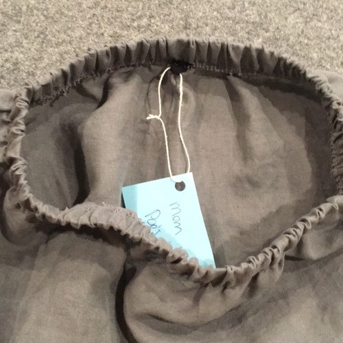 Skirt Girls 8 100% Linen Maxi Gray Ruffle Tiered Pull On Mom and Pop's Kids Boho - Picture 5 of 9