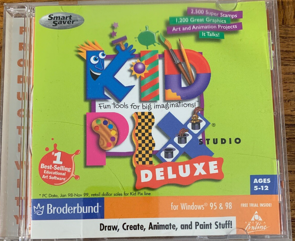 Kid Pix Deluxe Computer PC CD Rom Software | eBay