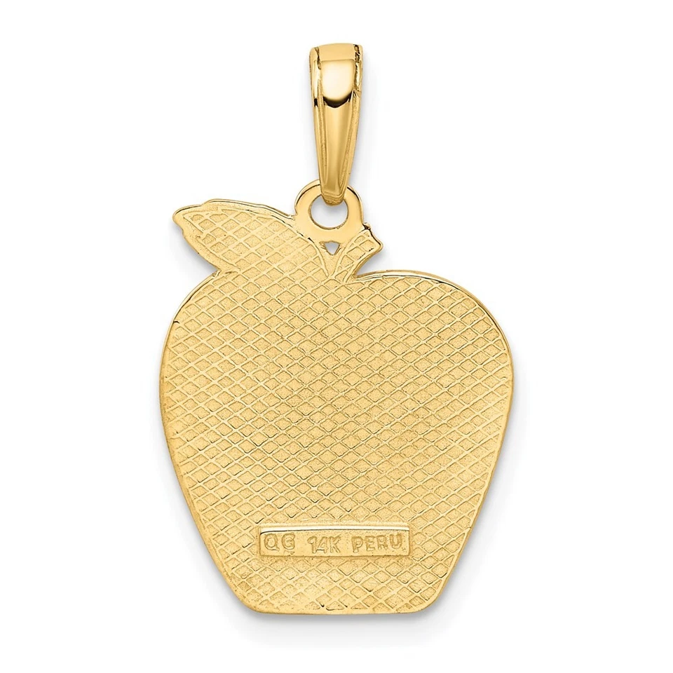 New York Skyline Solid Apple Pendant in 14k Yellow Gold - Image 3 of 4