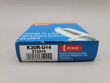 4 Pack Spark Plugs DENSO K20R-U11 # 3122 U-Groove