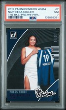 PSA 7 Napheesa Collier 2019 Panini Donruss Wnba The Rookies Purple /99 #7