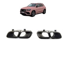 Sport Auspuffblenden Set passend für Mercedes GLE W167 C167 2018- Schwarz Sport Auspuffblenden Set passend für Mercedes GLE W167 C167 2018- Schwarz
