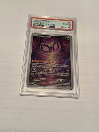 ✅ 2024 POKEMON SVP EN-SV BLACK STAR PROMO #129 PECHARUNT PSA 10 ✅