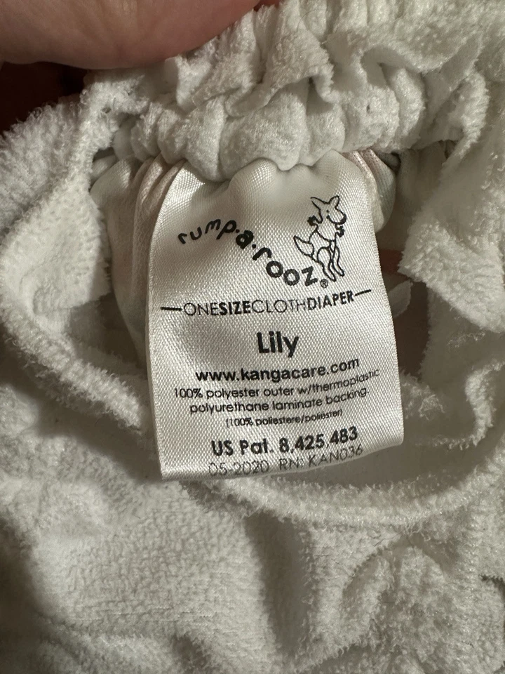 Lote de 2 pañales de tela de bolsillo Kangacare Rumparooz G2 talla única 2 pequeños + 2 lg inserto Foto 4 de 4