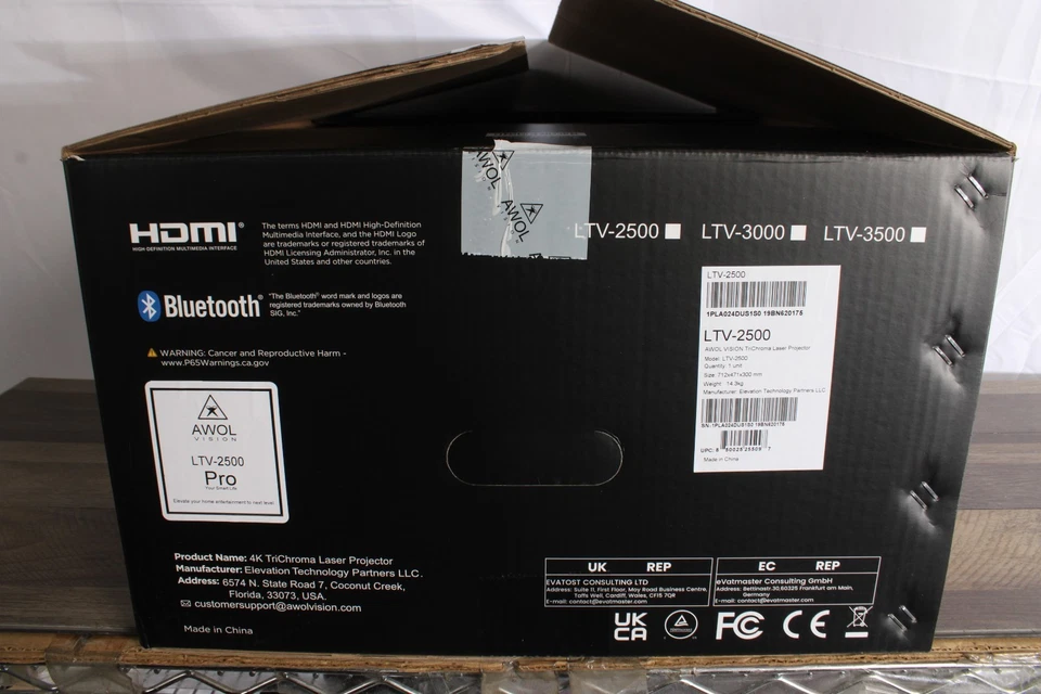 AWOL Vision - 4K UHD Smart Triple Laser Ultra Short Throw Projector HDR10+ - Image 4 of 4