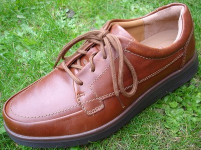 Clarks Un Abode Ease DUNKELBRAUN LEDER Schuh CUSHION MAX Herren WEITE PASSFORM UK-8,5 H