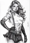 Aphrodite IX (09"x12") Original Art by Vinicius Silva - Ed Benes Studio