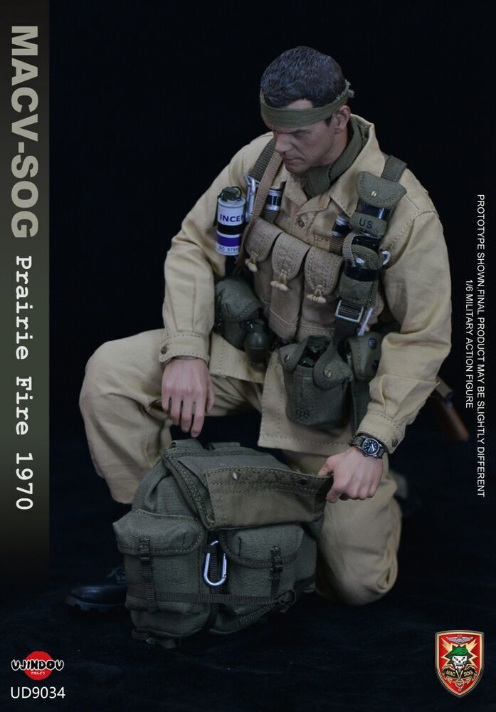 New UJINDOU UD9034 1/6 MACV SOG Prairie Fire 1970 Action Figure