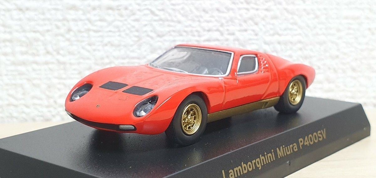 1/64 Kyosho LAMBORGHINI MIURA P400SV ORANGE/GOLD diecast car 1/64 Kyosho LAMBORGHINI MIURA P400SV ORANGE/GOLD diecast car