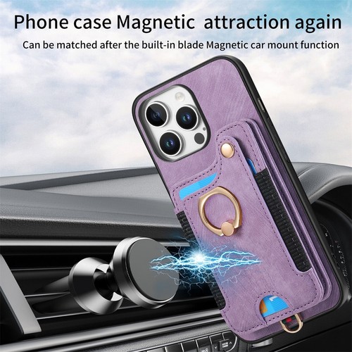 For iPhone 16 15 14 13 12 11 Pro Max XS 8 7 Case Leather Card Holder Stand Cover - Picture 52 of 66