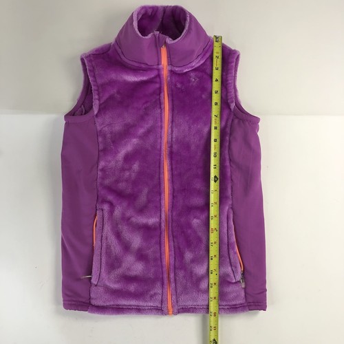 Champion Vest Sleeveless Jacket Large (12-14) Youth Purple Full Zip Turtleneck - Picture 5 of 11