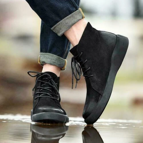 Hombres Botas Chukka Vestido Informales Zapatos Ligeros Inteligentes Informales Botas EE. UU. 6-12 - Imagen 10 de 13