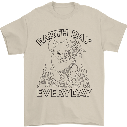 Koala Bear Earth Day Everyday Climate Change Mens T-Shirt 100% Cotton - Picture 34 of 88