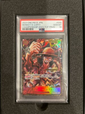 PSA10 Monkey D. Luffy ST10-006 Championship 2023 Top ONE PSA10 Monkey D. Luffy ST10-006 Championship 2023 Top ONE