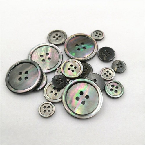Grey Sewing of sizes Knitting Buttons Mother Many Pearl Shell - Picture 6 of 17