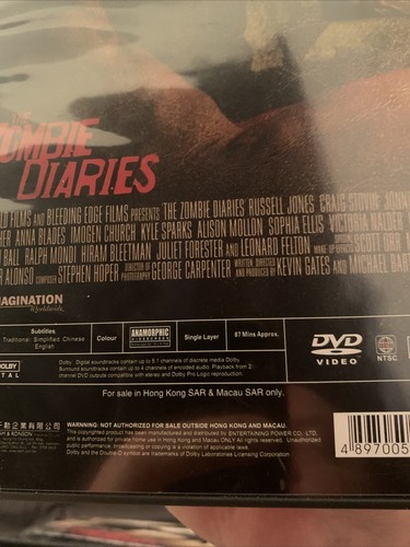 The Zombie Diaries - DVD - HTF - Possibly Beat Zombie Movie Ever ! Buy Here WoW - Imagen 5 de 7