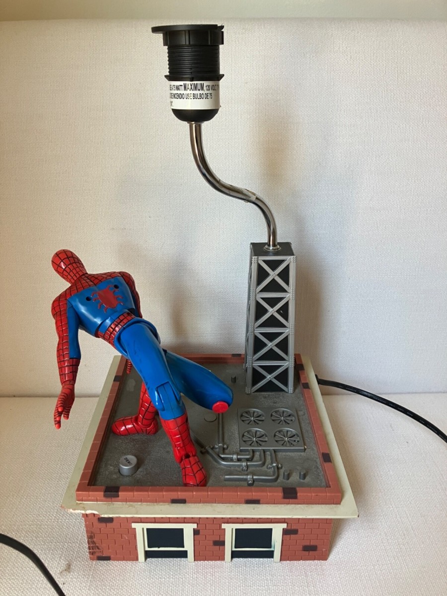 MARVELスパイダーマン　ヴィンテージ レトロ スタンドライト Rare Vintage Marvel Amazing Spider Man Lamp Plays Theme Song