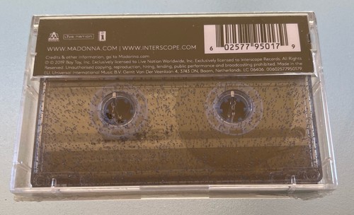 MADONNA MADAME X MADE IN THE EU CASSETTE RARE LIMITED EDITON BLUE GLITTER SEALED - Picture 2 of 3