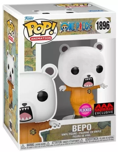 *IN HAND* One Piece Bepo Bear Flocked Funko Pop! Vinyl Figure #1896 - AAA Anime