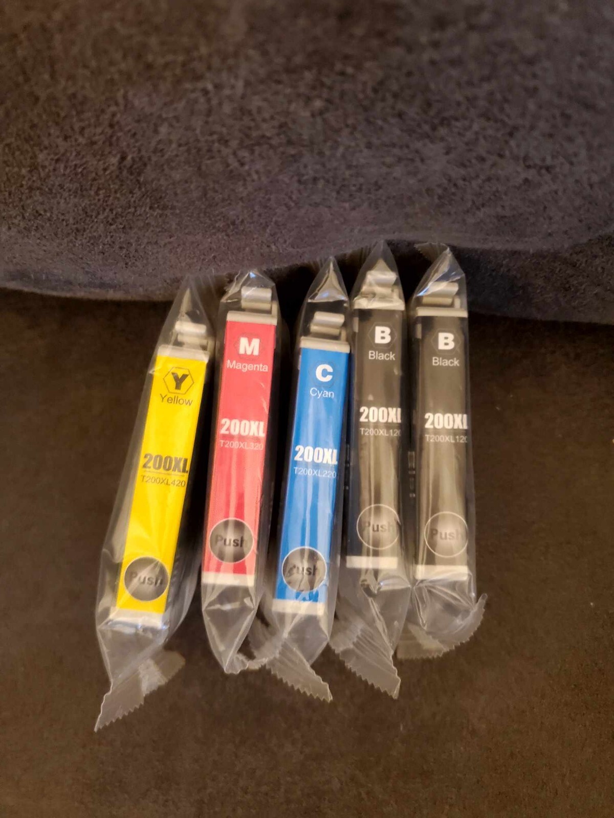 Lot of 5 Ez Ink Cartridges For Epson 200XL 2 Black 1 Cyan 1 Magenta 1