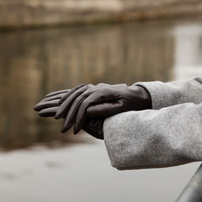 Gants En Cuir D'agneau Doublés Cachemire Pour Femme – Confort Et élégance En S, M, L