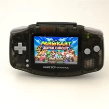 Game Boy Advance Console with iPS Backlight Backlit LCD Console - Clear Black